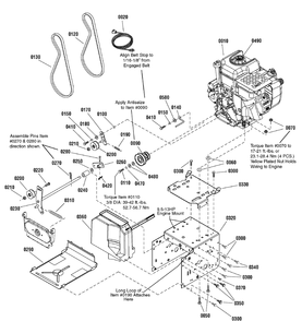 Engine And Frame Group Diagram and Parts List for 1695699-CL841650S 2009 Briggs and Stratton Snow Blower